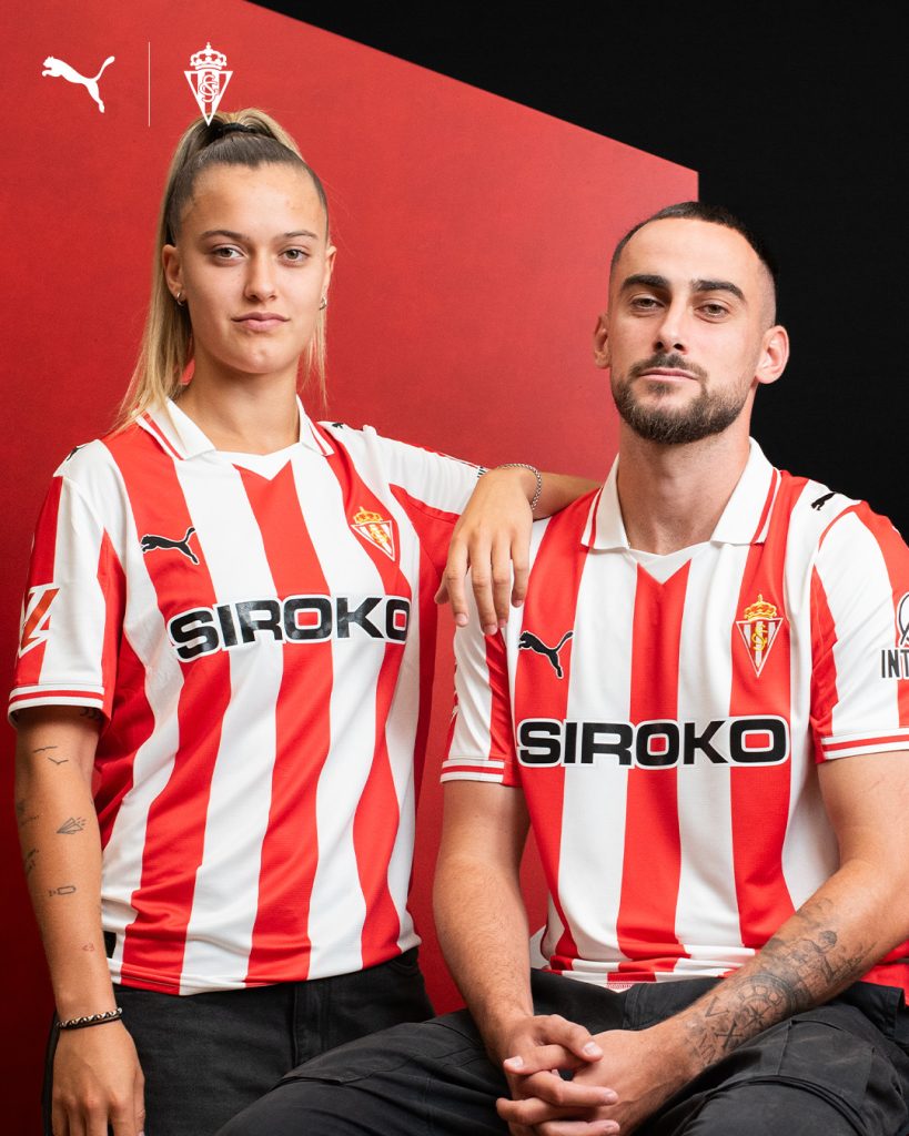 Primera equipación del Sporting 2025/26