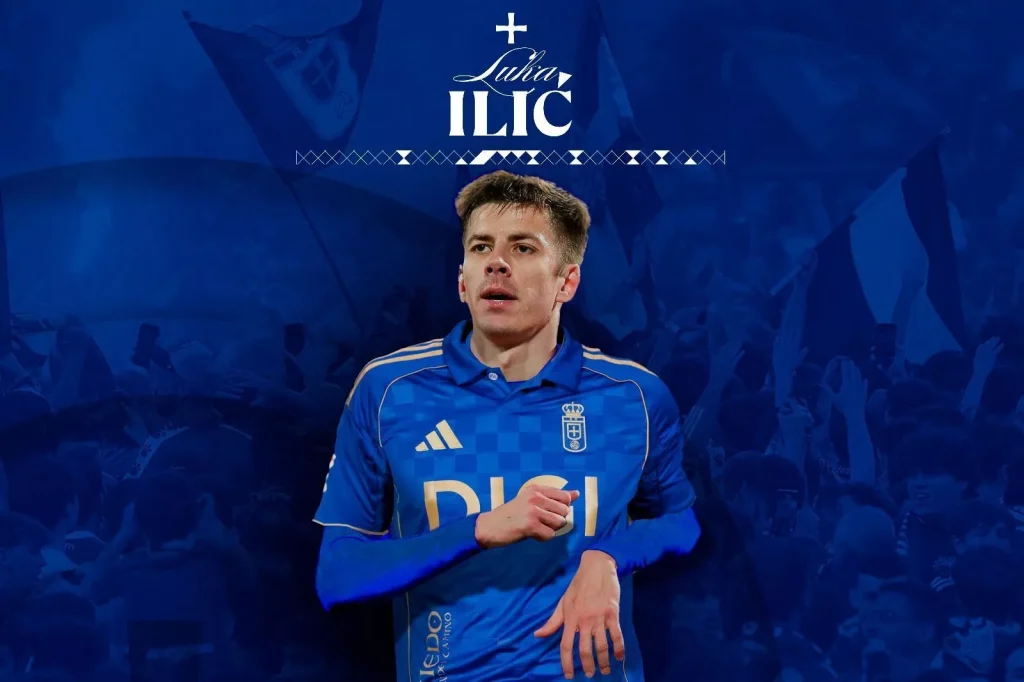El mediapunta serbio Luka Ilić, nuevo jugador del Real Oviedo aporta experiencia internacional y gol.