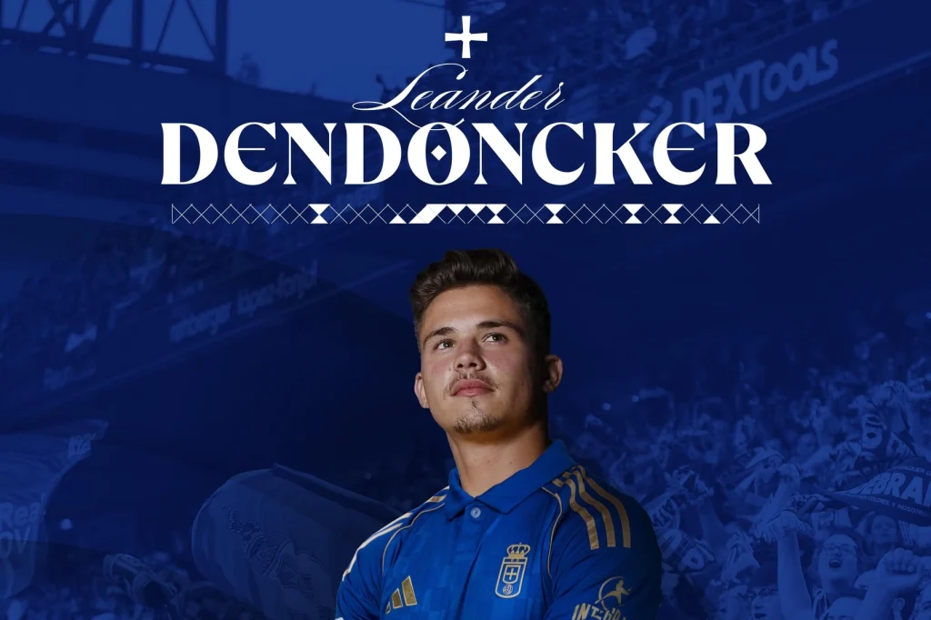 Leander Dendoncker, nuevo futbolista del Real Oviedo, el centrocampista firma para las dos próximas temporadas y refuerza así la medular del conjunto azul