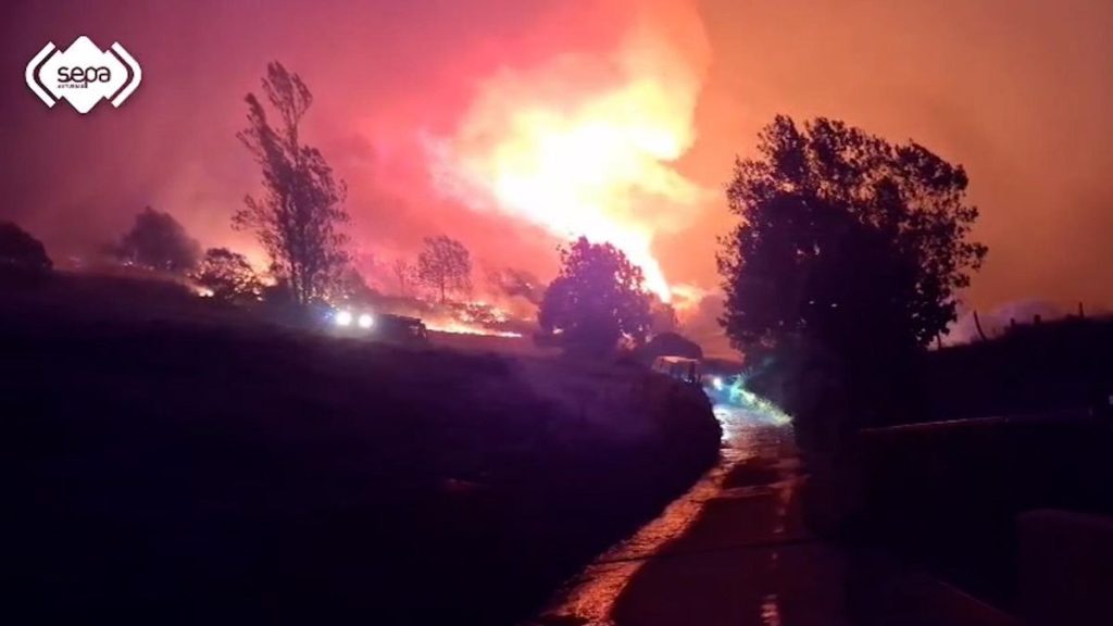 Asturias 12 incendios, 6 activos, 4 controlados y 2 estabilizados