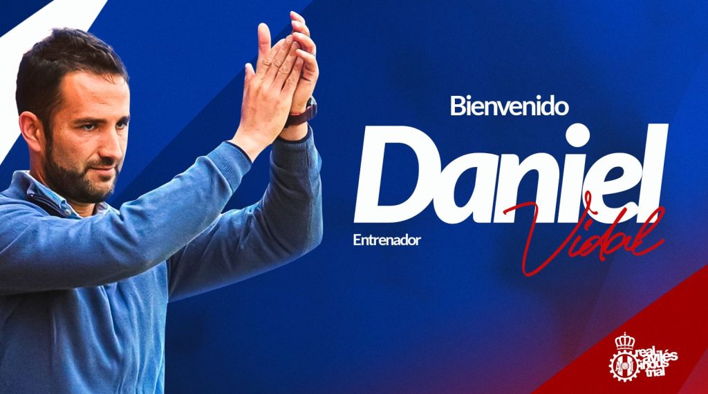 Nuevo entrenador del Real Avilés Daniel Vidal