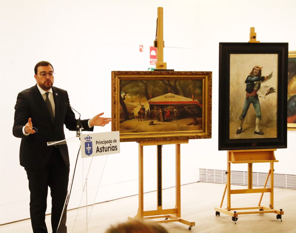 El Principado restituye a la familia de Pedro Rico dos cuadros incautados en 1938 y que la dictadura franquista nunca devolvió, tras una sólida investigación del Museo de Bellas Artes