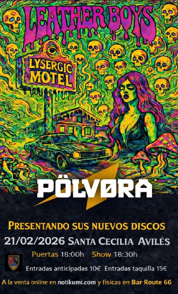 Leather Boys aterrizan en Avilés con el rock ácido de «Lysergic Motel»