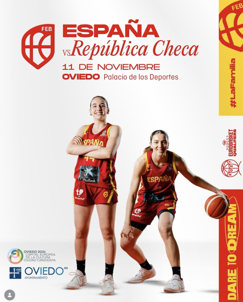 España arranca su camino al EuroBasket Women 2027 frente a la República Checa en Oviedo