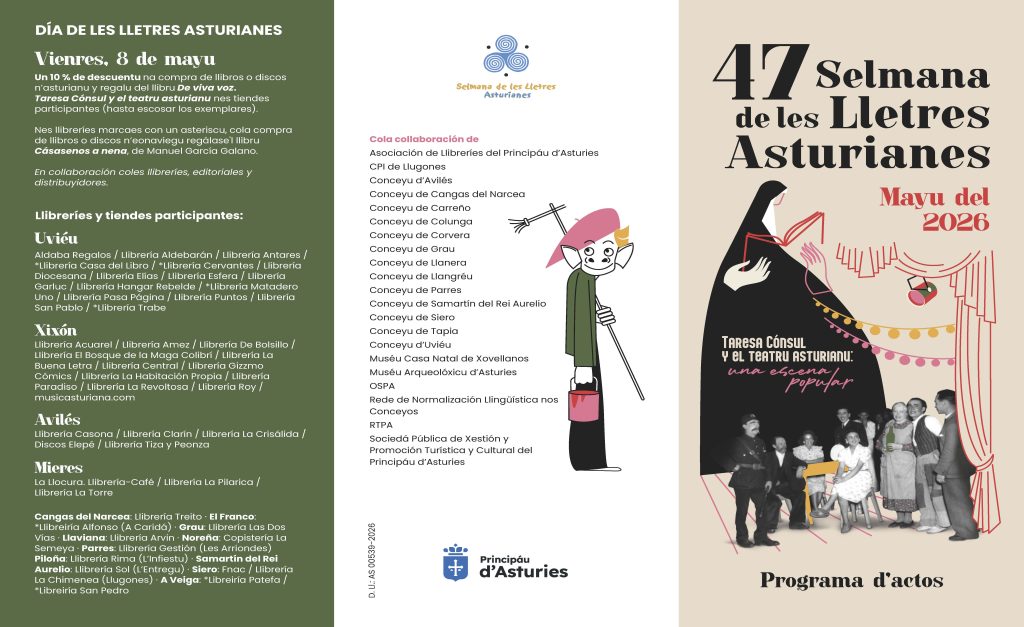 Asturias celebra la XLVII Selmana de les Lletres con un amplio programa que pone el foco en el teatro asturiano
