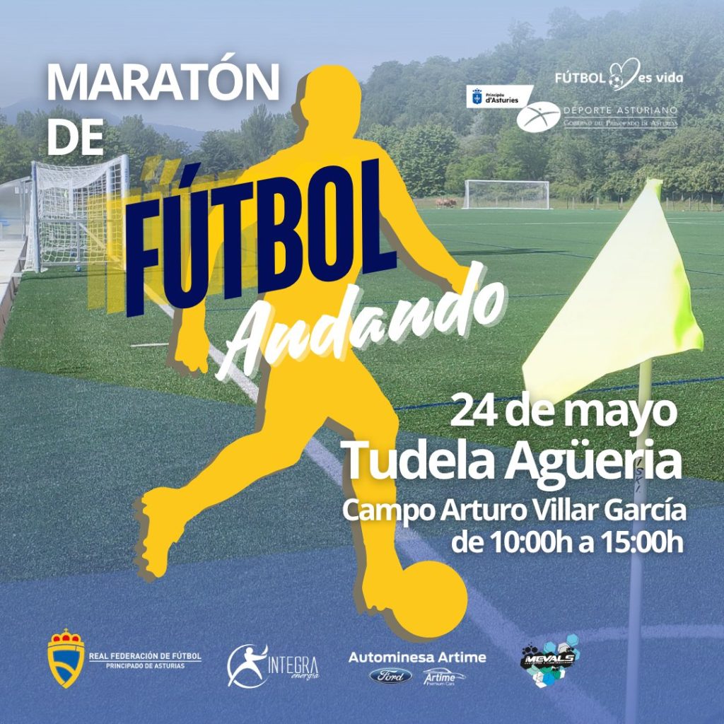 Maratón de Fútbol 𝙰𝚗𝚍𝚊𝚗𝚍𝚘 en el Campo Federativo Arturo Villar García, en Tudela Agüeria