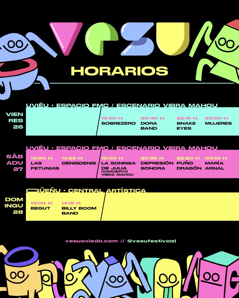 VESU 2026: asina van ser los sos horarios y escenarios VESU 2026: asina van ser los sos horarios y escenarios