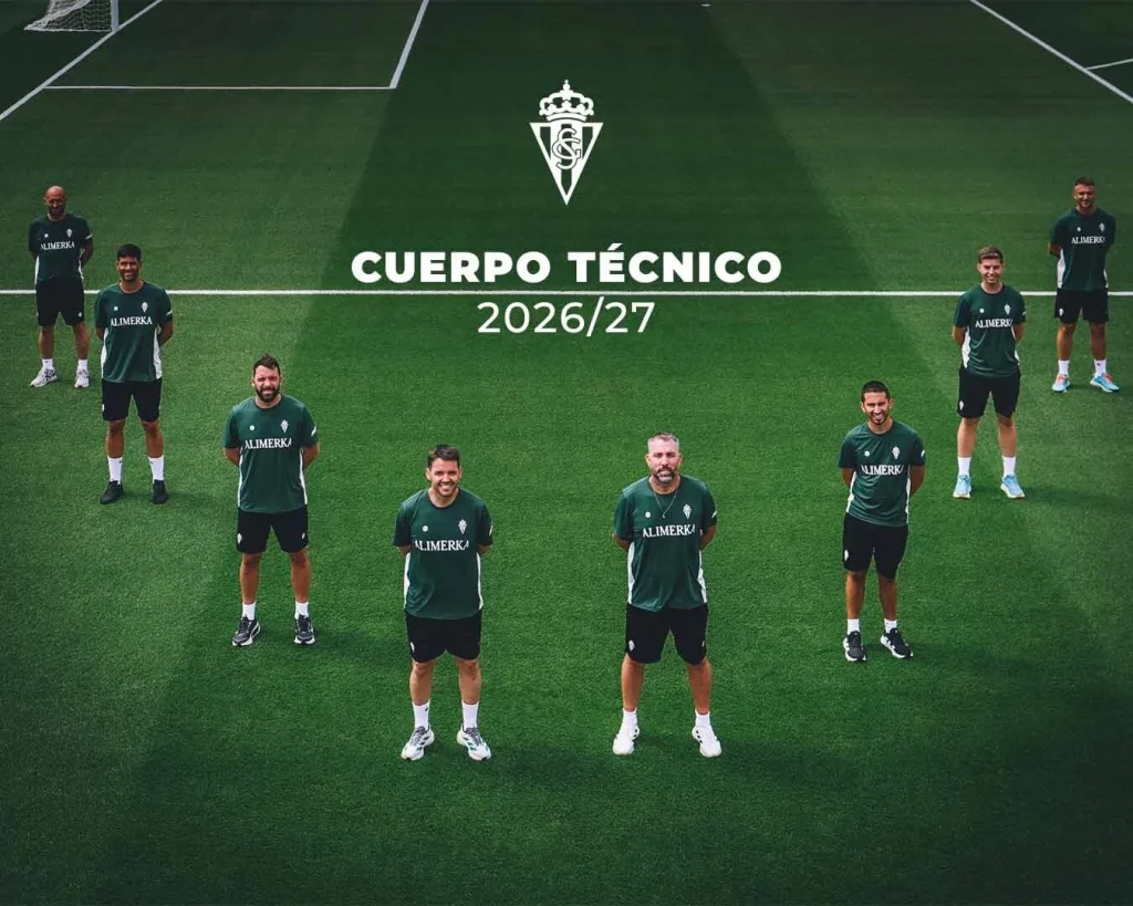 Cuerpo técnico Real Sporting 2026/27 Cuerpo técnico Real Sporting 2026/27