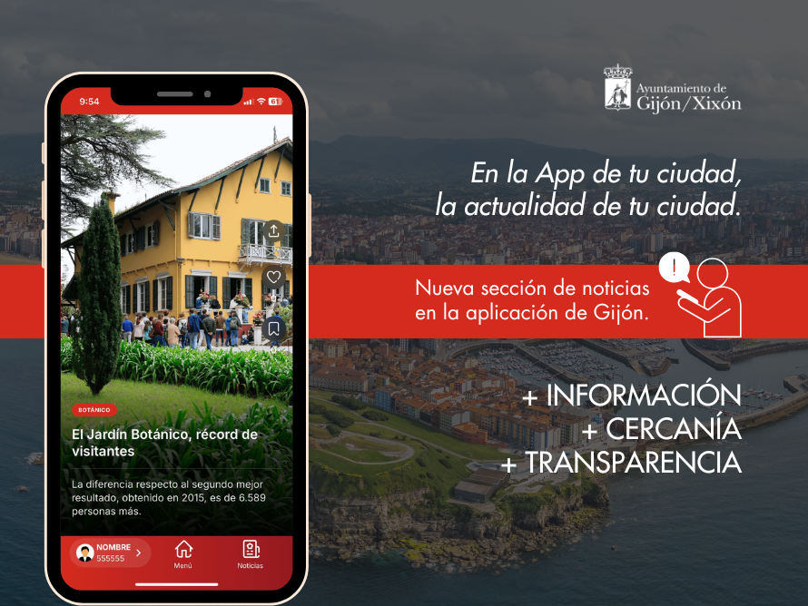 El Ayuntamiento renueva la App Gijón e incorpora un apartado de actualidad municipal El Ayuntamiento renueva la App Gijón e incorpora un apartado de actualidad municipal