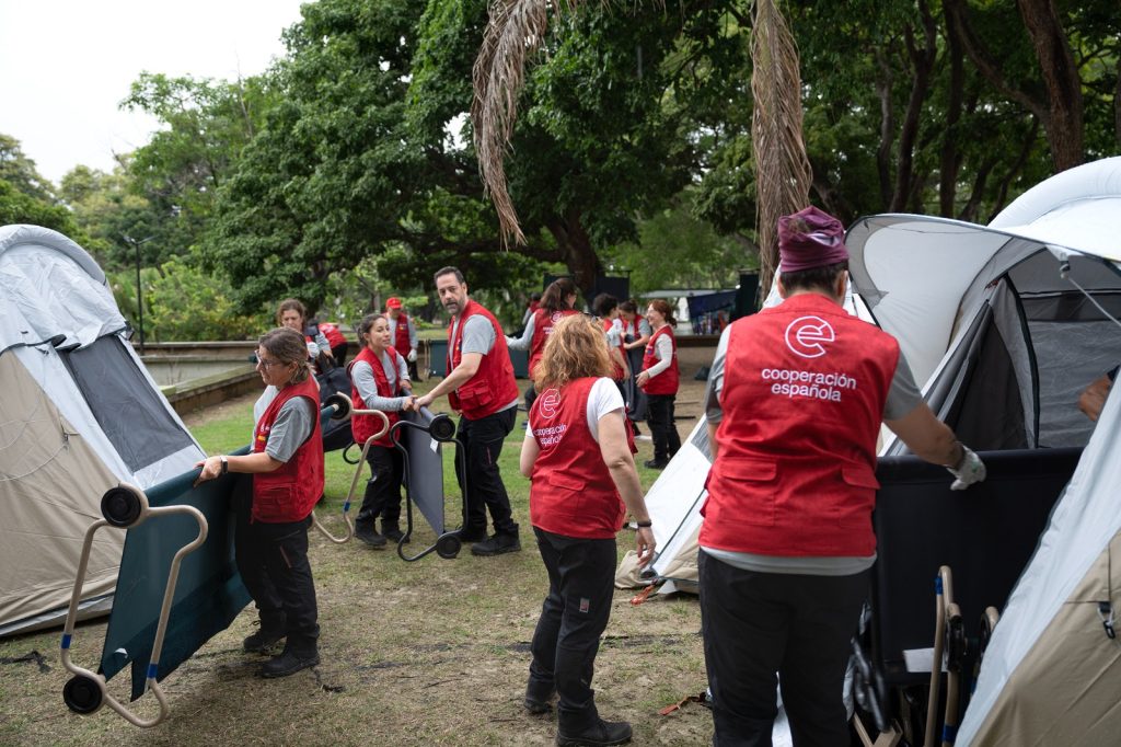 La Agencia de Cooperación participa en la respuesta humanitaria conjunta al terremoto de Venezuela